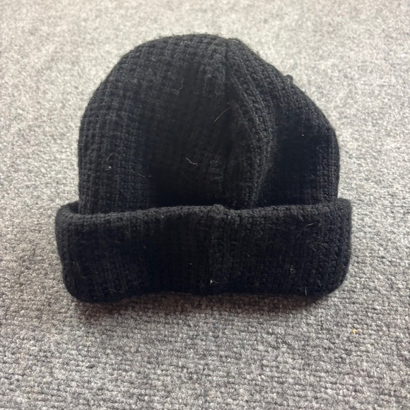 THE NORTH FACE Mens Black Knit Brimmed Beanie Winter Cap One Size fits most - Picture 3 of 10